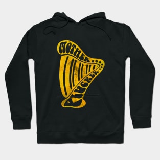 Mother Plucker Distressed Yellow Harp Hoodie